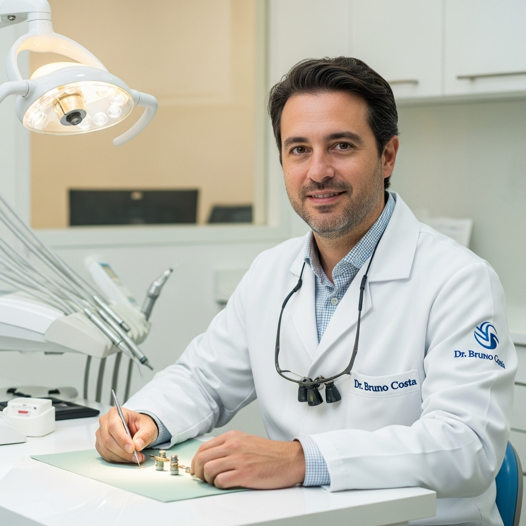 Foto do Dr. Bruno Costa, especialista em Implantes e Próteses